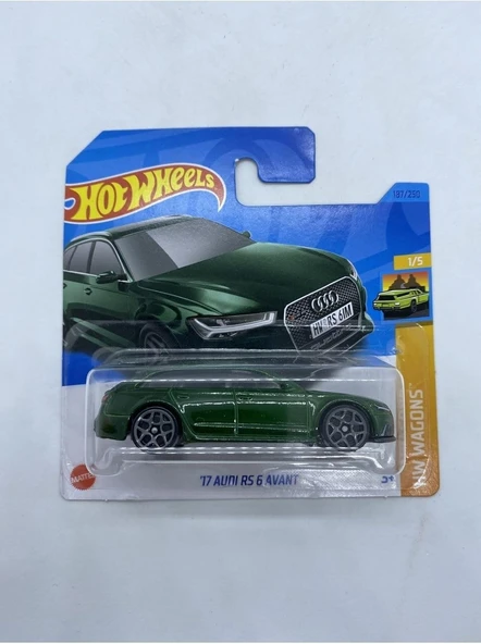 Hot Wheels 17 Audi Rs 6 Avant *Yeşil, Oyuncak Araba ürün görseli 1