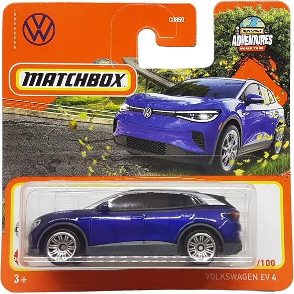 Matchbox - Volkswagen Ev 4 - Mbx Highway 44/100 - Hfr31 - Short Card - Adventures World Tour - Super ürün görseli 1