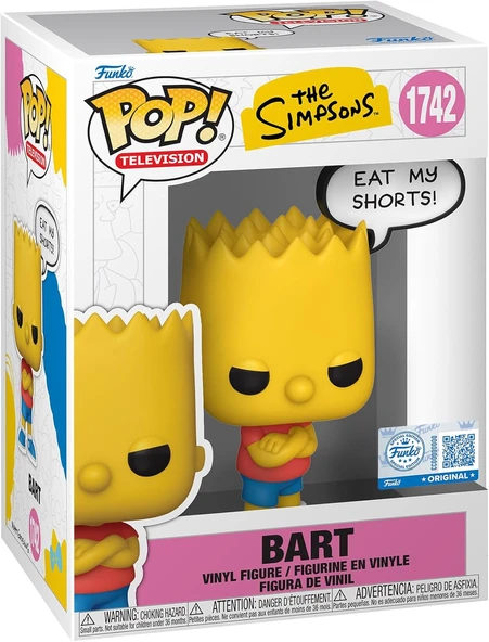Funko Pop! Sayings: Simpsons - Bart Simpson - The Simpsons - Vinil Koleksiyon Figürü - Hediye Fikri ürün görseli 1