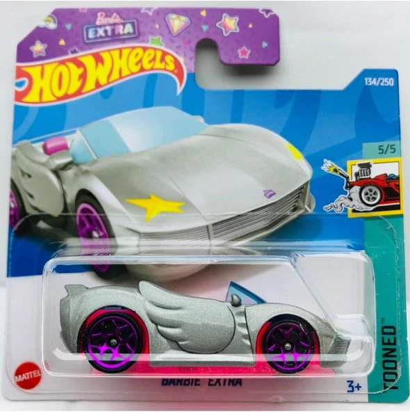 Hot Wheels Barbie Extra Car Tooned 1:64 Ölçek Hotwheels Marka 5/5, Oyuncak Araba ürün görseli 1