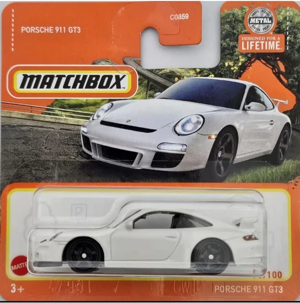 Hot Wheels Matchbox 1/64 Porsche 911 Gt3 Beyaz Oyuncak Araba Koleksiyon Modeli, Oyuncak Araba ürün görseli 1