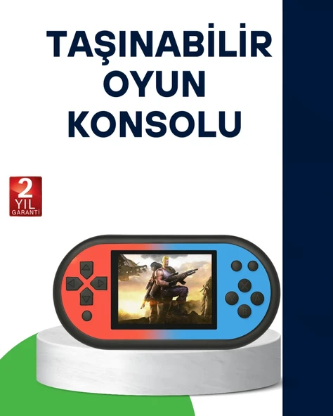 520 Oyunlu Taşınabilir Oyun Konsolu HD Ekranlı Retro Eğlence ürün görseli 1