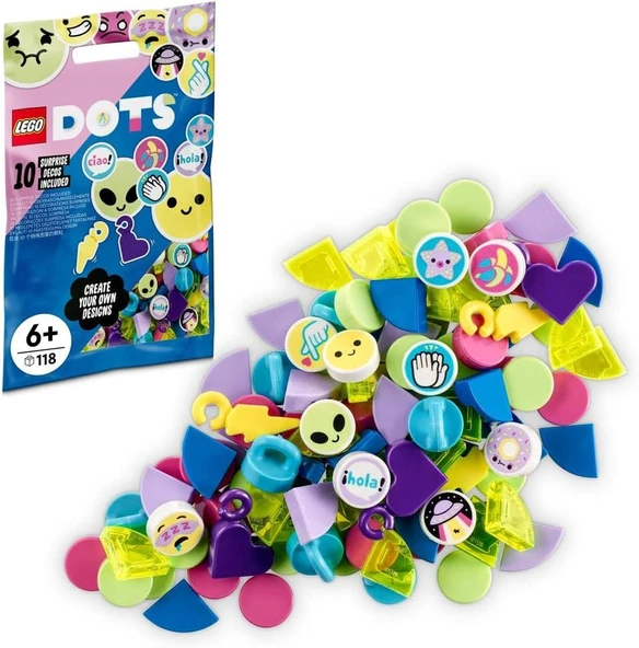 Lego® Dots Ekstra Dots – Seri 6 41946-6 Yaş Ve Üzeri Için Karolu Kendin Yap Oyuncak Yapım Seti (118 ürün görseli 1