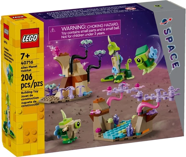 Lego 40716 Uzay Alien Planet Habitat 7+206 Parça Oyuncak Yapı Seti 3 Alien Figürleri Ile ürün görseli 1