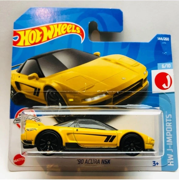 Hot Wheels 2022 Yeni - New 90 Acura Nsx Sarı 1:64 Ölçek Hotwheels Marka 5/10, Oyuncak Araba ürün görseli 1