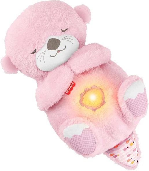 Fisher-Price Uyku Arkadaşı Su Samuru Oyuncağı Ve Ses Makinesi, Yenidoğanlar Için, Nefes Alıp Verir G ürün görseli 1