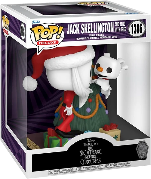 Funko Pop! Deluxe: Disney The Nightmare Before Christmas 30Th - Jack Skellington & Zero With Tree - ürün görseli 1