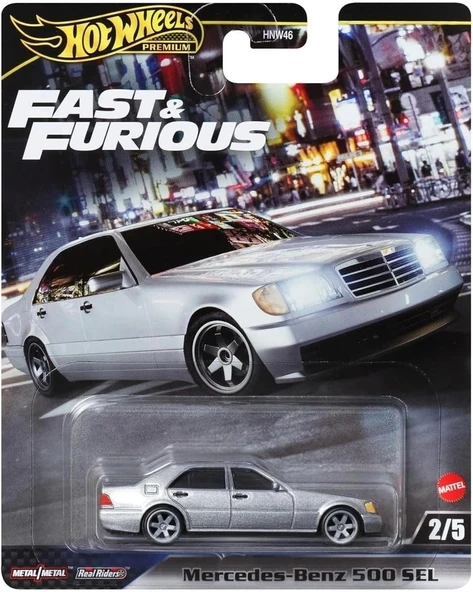 Hot Wheels Premium Fast And Furious Mercedes Benz 500 Sel -Hrt94, Oyuncak Araba ürün görseli 1