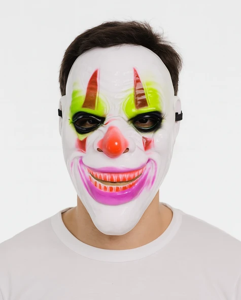 Delirten Gülüş Psikopat Palyaço Temalı Joker Maskesi ürün görseli 1
