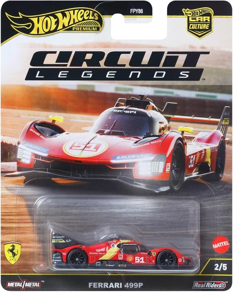 Hot Wheels Premium - Ferrari 499P (1/64) Circuid Legends ürün görseli 1