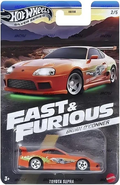 Hot Wheels Brian O'Conner 2/5 - Hot Wheels Toyota Supra (1/64) Fast & Furious, Oyuncak Araba ürün görseli 1