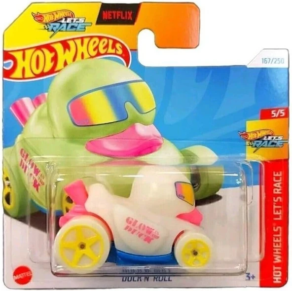 Hot Wheels 2024 Case J Mainline Duck N' Roll Glow In The Dark/Duck, Model Araç ürün görseli 1