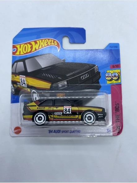 Hot Wheels 84 Audi Sport Quattro *Siyah, Oyuncak Araba ürün görseli 1