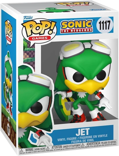 Funko Pop! Games: Sonic - Jet The Hawk With Board - Sonic The Hedgehog - Koleksiyon Vinil Figür - He ürün görseli 1