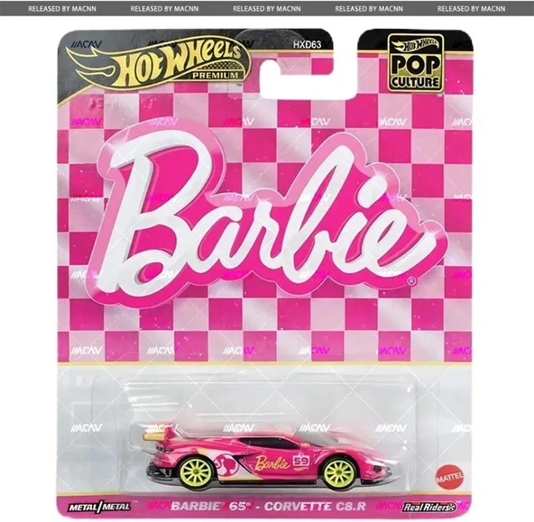Hot Wheels Premi̇um Barbi̇e Corvette Model Araba Di̇ecast Araba Oyuncak Araba, Oyuncak Araba ürün görseli 1