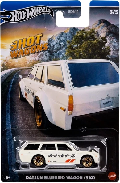Hot Wheels Premium Hot Wagons Datsun Bluebird Wagon (510) Hrr88 ürün görseli 1