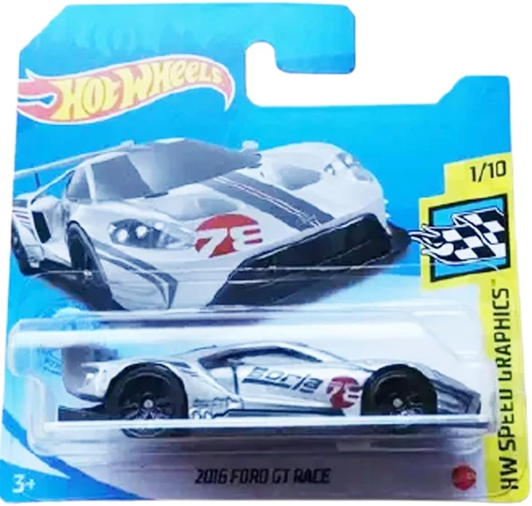 Hot Wheels 2016 Ford Gt Race Hw Speed Graphics 1/10 (067/250) 2021 Kısa Kart ürün görseli 1