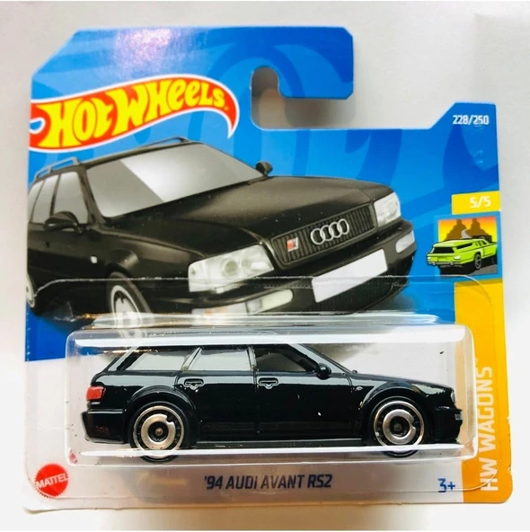 Hot Wheels 2022 Yeni - New 94 Audi Avant Rs2 Siyah 1:64 Ölçek Hotwheels Marka 5/5, Oyuncak Araba ürün görseli 1