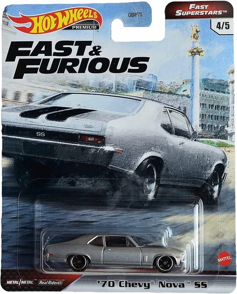 Hot Wheels Premium Fast & Furious Fast Superstars '70 Chevy Nova Ss ürün görseli 1