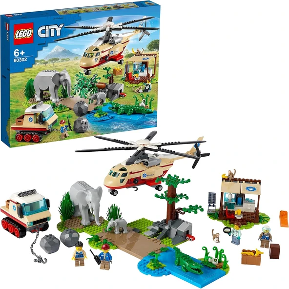 Lego® City Vahşi Hayvan Kurtarma Operasyonu 60302 - Hayvan Seven Çocuklar Için Yaratıcı Oyuncak Yapı ürün görseli 1