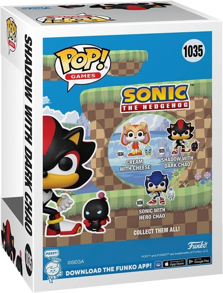 Funko Pop&Buddy: Sonic- Shadow/Chao Figür - Resim 3
