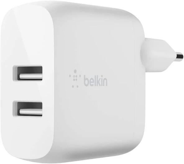 Belkin Boost Charge Usb-A Şarj Cihazı, İki Bağlantılı, 24 W Iphone 15/15 Plus, 15 Pro, 15 Pro Max Ve ürün görseli 1
