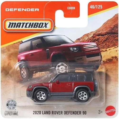 Matchbox 2020 Land Rover Defender 90 - Dark Red (1/64) Jhp39 ürün görseli 1