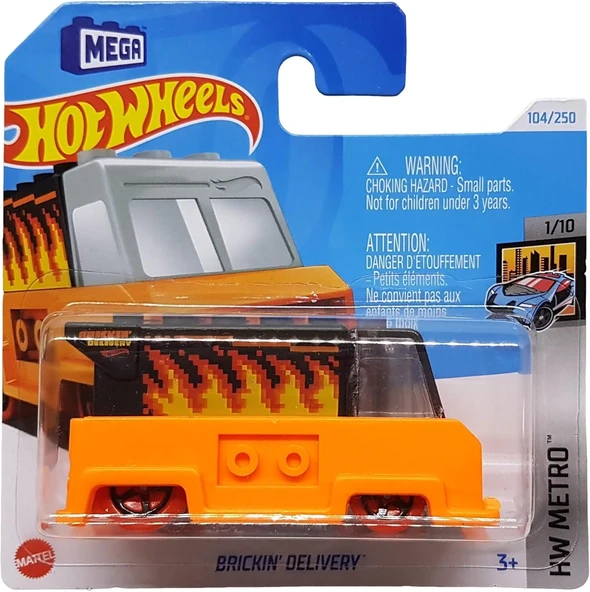 Hot Wheels - Brickin´ Delivery - Hw Metro 1/10 - Htb13 - Short Card - Mega - Moving Parts - Mattel 2 ürün görseli 1