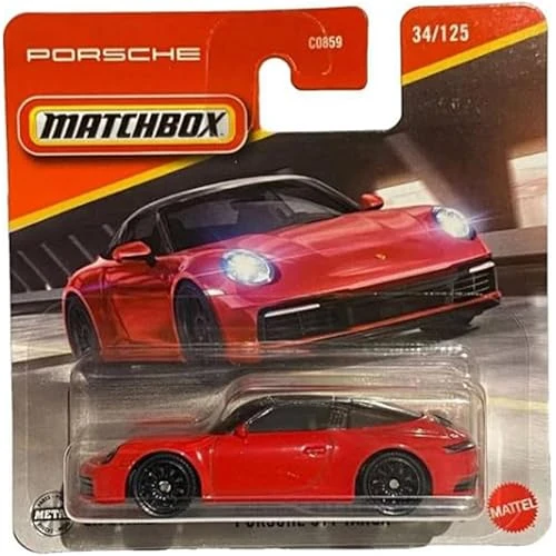 Matchbox Porsche 911 Targa - Red (1/64) Jbr75 ürün görseli 1