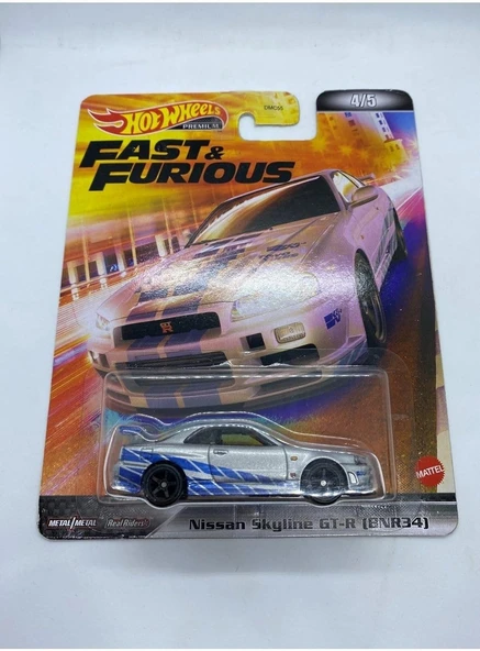 Hot Wheels Premium Nissan Skyline Gt-R (Bnr34) *Fast And Furious, Oyuncak Araba ürün görseli 1