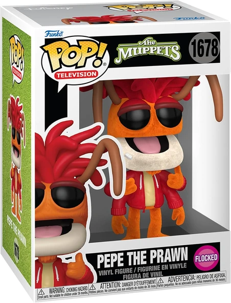 Funko Pop! Tv: The Muppets - Pepe The Prawn - Flocked - Koleksiyon Vinil Figür - Hediye Fikri - Resm ürün görseli 1