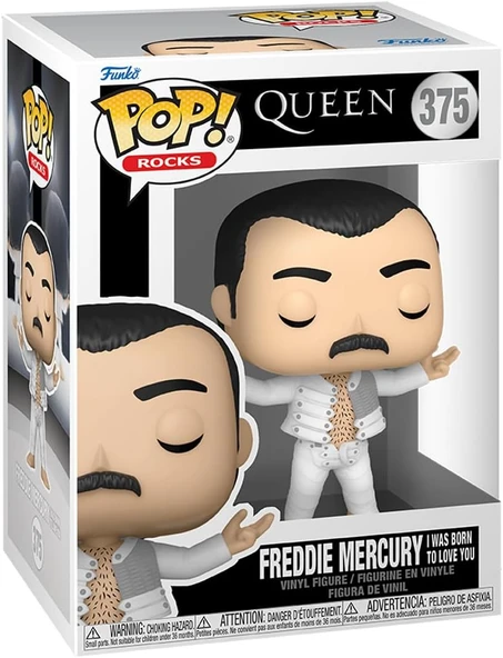 Funko Pop! Rocks: Queen - Freddie Mercury, Seni Sevmek İçin Doğdum ürün görseli 1