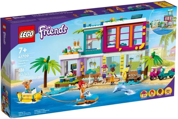 Lego® Friends Yazlık Ev 41709-7 Yaş Ve Üzeri Çocuklar Için Plaj Temalı Doğa Oyuncak Yapım Seti (686 ürün görseli 1