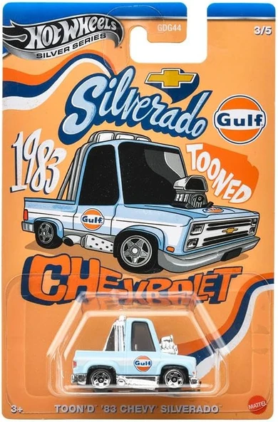 Hot Wheels Silver Series Tooned Gulf Racing - Toon'D 83 Chevy Silverado Jcb64 ürün görseli 1