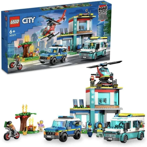 Lego® City Acil Durum Araçları Merkezi 60371-6 Yaş Ve Üzeri Çocuklar Için Polis, İtfaiye Ve Ambulans ürün görseli 1