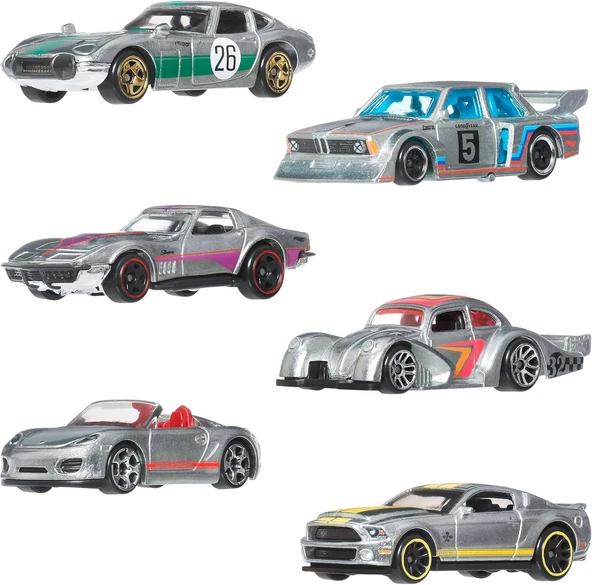 Hot Wheels Zamac Temalı Çoklu Arabalar, Jlb26 - Resim 2