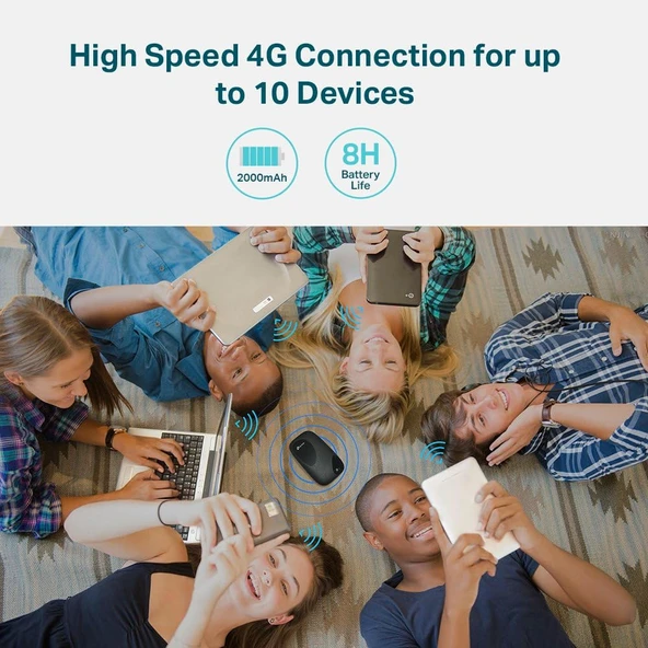 Tp-Link M7200, 4G Lte Mobil Wi-Fi Router - Resim 5