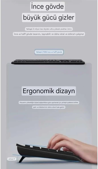 Hp Km100 Kablolu Klavye Mouse Set İngilice Q - Resim 6
