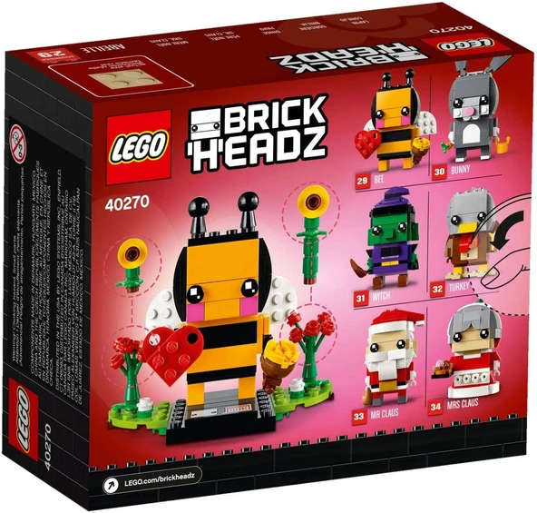 Lego Brickheadz 40270 Valentine'S Bee - Resim 2