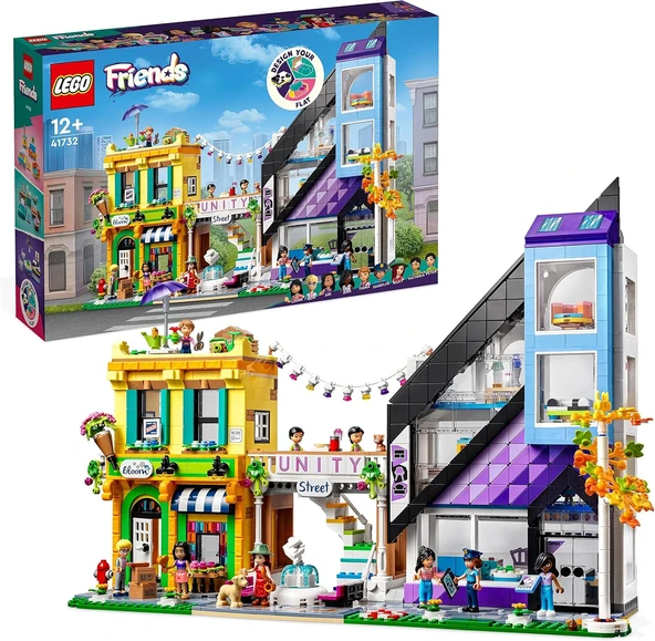 Lego® Friends Şehir Merkezi Çiçek Ve Tasarım Dükkanları 41732-12 Yaş Ve Üzeri Çocuklar Için 9 Karakt ürün görseli 1