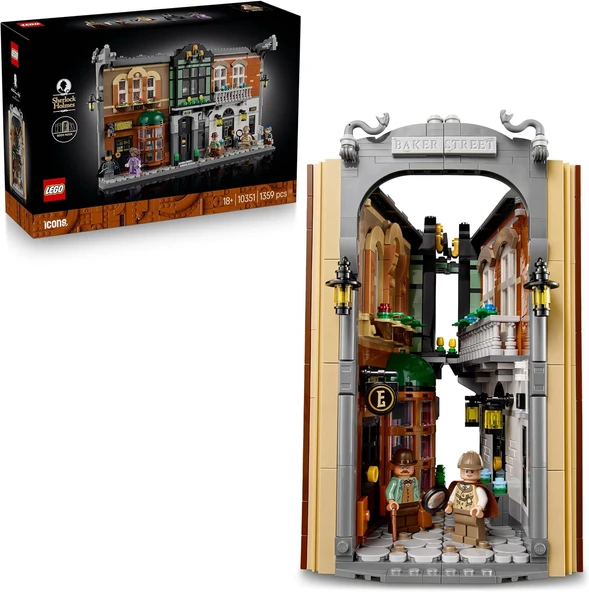 Lego 10351 Icons Sherlock Holmes: Kitaplık Dekoru ürün görseli 1