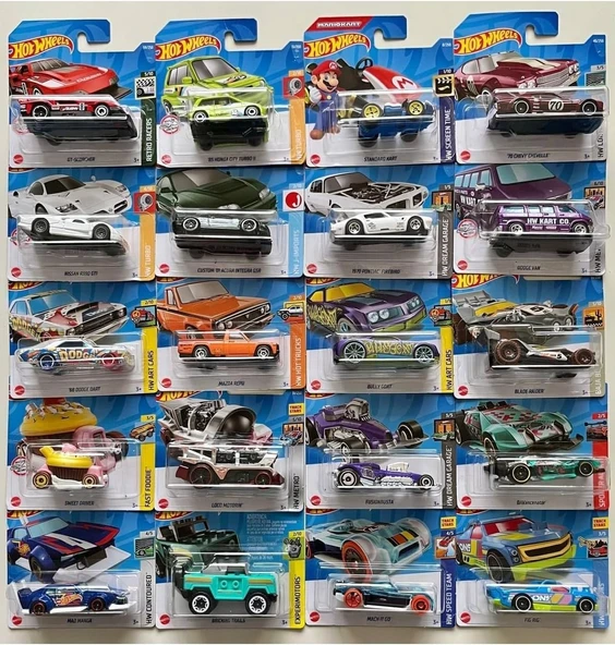 Hotwheels 20'Li Başlangıç Seti - Yirmili Farklı Model Araba - Resim 2