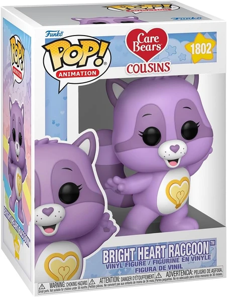 Funko Pop Care Bears Bright Heart Raccoon ürün görseli 1