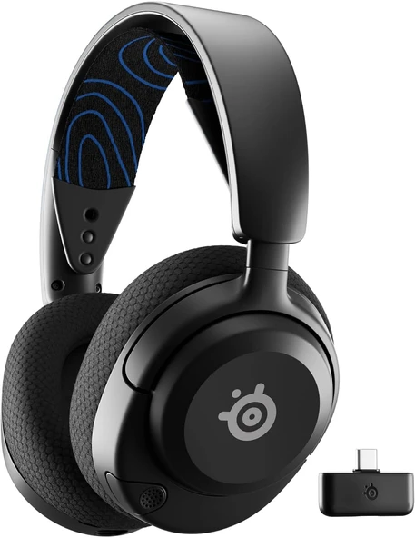 Steelseries Arctis Nova 5P (Ps) Wireless Ve Bluetooth Kablosuz Oyuncu Kulaklığı, Siyah, Kablosuz ürün görseli 1