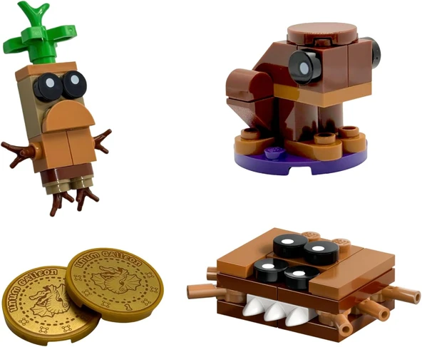 Lego Harry Potter Mikro - Mandrake + Galleon Coins + Monster Book Of Monsters + Chocolate Frog (54 P ürün görseli 1