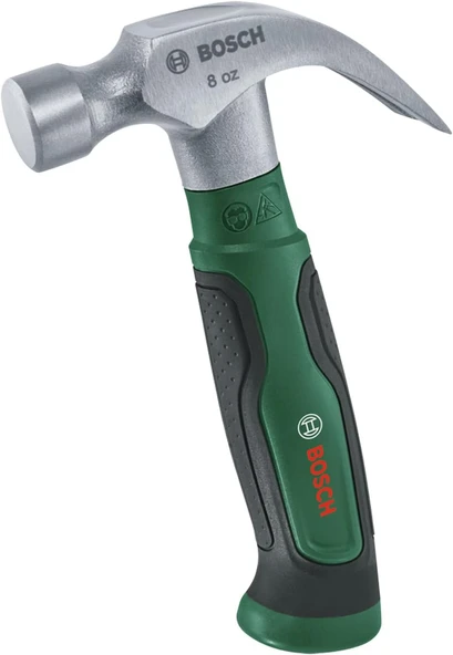 Bosch Tırnaklı Çekiç 225 G/8 Oz (Kompakt Stubby Model; Sert Darbe Yüzeyi; Sağlam Karbon Çelik; V Şek ürün görseli 1
