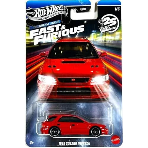 Hot Wheels Gümüş Serisi Hızlı Ve Öfkeli Rüya Dizilimi - 1999 Subaru Impreza [Kırmızı] 1/5-1:64 Ölçek ürün görseli 1
