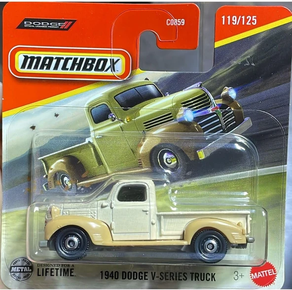 Hot Wheels Matchbox 1940 Dodge V-Series Truck 1:64 Diecast Model Araba ürün görseli 1