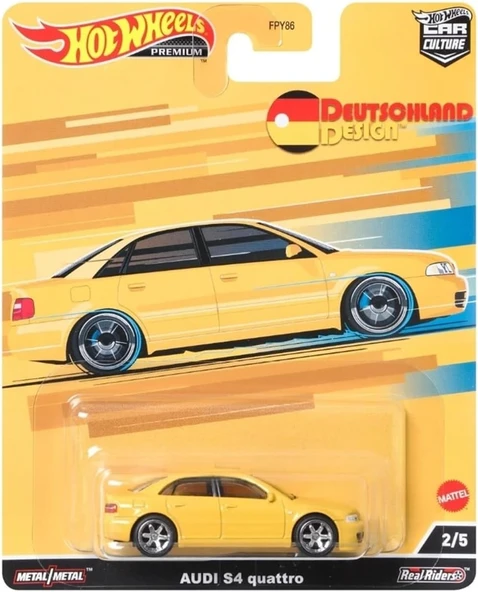 Hot Wheels Premium Car Culture Audi S4 Quattro ürün görseli 1