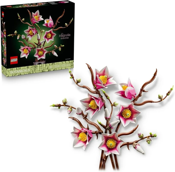 Lego Botanicals Manolya Dalları 11510 - Yetişkinler Için Cupcake Parçaları Ve Kahverengi Kurbağalar ürün görseli 1